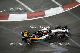 Nico Hulkenberg (GER) Sahara Force India F1 VJM08. 18.09.2015. Formula 1 World Championship, Rd 13, Singapore Grand Prix, Singapore, Singapore, Practice Day.