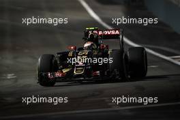 Pastor Maldonado (VEN) Lotus F1 E23. 18.09.2015. Formula 1 World Championship, Rd 13, Singapore Grand Prix, Singapore, Singapore, Practice Day.