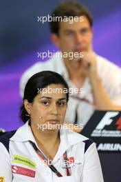 Monisha Kaltenborn (AUT), Managing director, Sauber F1 Team   18.09.2015. Formula 1 World Championship, Rd 13, Singapore Grand Prix, Singapore, Singapore, Practice Day.