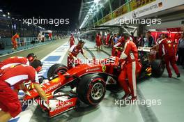 Kimi Raikkonen (FIN) Ferrari SF15-T. 18.09.2015. Formula 1 World Championship, Rd 13, Singapore Grand Prix, Singapore, Singapore, Practice Day.
