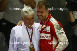 Herbbie Blash FIA and 1st place Sebastian Vettel (GER) Ferrari. 20.09.2015. Formula 1 World Championship, Rd 13, Singapore Grand Prix, Singapore, Singapore, Race Day.