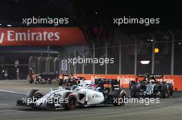 Felipe Massa (BRA) Williams FW37. 20.09.2015. Formula 1 World Championship, Rd 13, Singapore Grand Prix, Singapore, Singapore, Race Day.