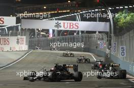 Nico Hulkenberg (GER) Sahara Force India F1 VJM08. 20.09.2015. Formula 1 World Championship, Rd 13, Singapore Grand Prix, Singapore, Singapore, Race Day.