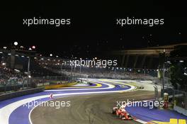 Kimi Raikkonen (FIN) Ferrari SF15-T. 20.09.2015. Formula 1 World Championship, Rd 13, Singapore Grand Prix, Singapore, Singapore, Race Day.