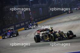 Pastor Maldonado (VEN) Lotus F1 E23. 20.09.2015. Formula 1 World Championship, Rd 13, Singapore Grand Prix, Singapore, Singapore, Race Day.