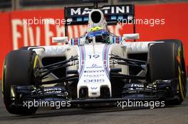 Felipe Massa (BRA) Williams FW37. 19.09.2015. Formula 1 World Championship, Rd 13, Singapore Grand Prix, Singapore, Singapore, Qualifying Day.