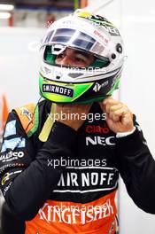 Sergio Perez (MEX) Sahara Force India F1. 19.09.2015. Formula 1 World Championship, Rd 13, Singapore Grand Prix, Singapore, Singapore, Qualifying Day.