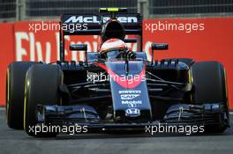 Jenson Button (GBR) McLaren MP4-30. 19.09.2015. Formula 1 World Championship, Rd 13, Singapore Grand Prix, Singapore, Singapore, Qualifying Day.