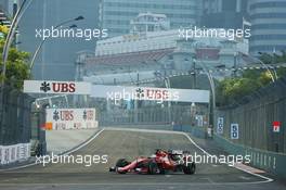Sebastian Vettel (GER) Ferrari SF15-T. 19.09.2015. Formula 1 World Championship, Rd 13, Singapore Grand Prix, Singapore, Singapore, Qualifying Day.