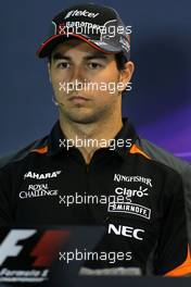 Sergio Perez (MEX), Sahara Force India  17.09.2015. Formula 1 World Championship, Rd 13, Singapore Grand Prix, Singapore, Singapore, Preparation Day.