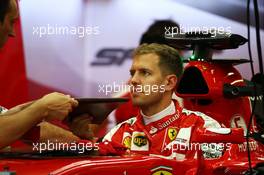 Sebastian Vettel (GER) Ferrari SF15-T. 17.09.2015. Formula 1 World Championship, Rd 13, Singapore Grand Prix, Singapore, Singapore, Preparation Day.