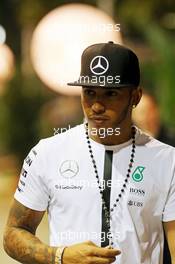 Lewis Hamilton (GBR) Mercedes AMG F1. 17.09.2015. Formula 1 World Championship, Rd 13, Singapore Grand Prix, Singapore, Singapore, Preparation Day.