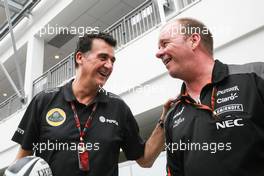 Federico Gastaldi (ARG) Lotus F1 Team Deputy Team Principal (Left). 17.09.2015. Formula 1 World Championship, Rd 13, Singapore Grand Prix, Singapore, Singapore, Preparation Day.