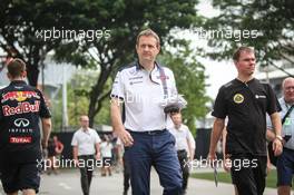 Steve Nielsen (GBR) Williams Sporting Manager. 17.09.2015. Formula 1 World Championship, Rd 13, Singapore Grand Prix, Singapore, Singapore, Preparation Day.