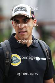 Pastor Maldonado (VEN) Lotus F1 Team. 17.09.2015. Formula 1 World Championship, Rd 13, Singapore Grand Prix, Singapore, Singapore, Preparation Day.