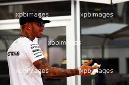 Lewis Hamilton (GBR) Mercedes AMG F1. 17.09.2015. Formula 1 World Championship, Rd 13, Singapore Grand Prix, Singapore, Singapore, Preparation Day.