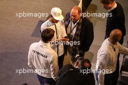 TOTO WOLFF (AUT) MERCEDES AMG F1 SHAREHOLDER AND EXECUTIVE DIRECTOR, LEWIS HAMILTON (GBR) MERCEDES AMG F1, JOCHEN MASS (GER) 12.12.2015 Stuttgart, Germany, Mercedes Stars & Cars