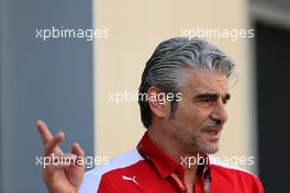 Maurizio Arrivabene (ITA), Scuderia Ferrari, team principal  27.11.2015. Formula 1 World Championship, Rd 19, Abu Dhabi Grand Prix, Yas Marina Circuit, Abu Dhabi, Practice Day.