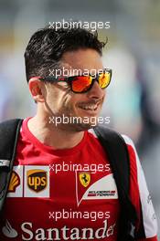 Giancarlo Fisichella (ITA) Ferrari Third Driver. 27.11.2015. Formula 1 World Championship, Rd 19, Abu Dhabi Grand Prix, Yas Marina Circuit, Abu Dhabi, Practice Day.
