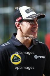 Pastor Maldonado (VEN) Lotus F1 Team. 27.11.2015. Formula 1 World Championship, Rd 19, Abu Dhabi Grand Prix, Yas Marina Circuit, Abu Dhabi, Practice Day.