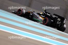 Sergio Perez (MEX), Sahara Force India  27.11.2015. Formula 1 World Championship, Rd 19, Abu Dhabi Grand Prix, Yas Marina Circuit, Abu Dhabi, Practice Day.