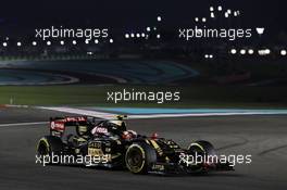 Pastor Maldonado (VEN) Lotus F1 E23. 27.11.2015. Formula 1 World Championship, Rd 19, Abu Dhabi Grand Prix, Yas Marina Circuit, Abu Dhabi, Practice Day.