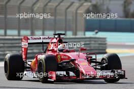 Sebastian Vettel (GER) Ferrari SF15-T. 27.11.2015. Formula 1 World Championship, Rd 19, Abu Dhabi Grand Prix, Yas Marina Circuit, Abu Dhabi, Practice Day.