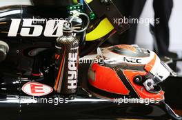 Nico Hulkenberg (GER) Sahara Force India F1 VJM08. 27.11.2015. Formula 1 World Championship, Rd 19, Abu Dhabi Grand Prix, Yas Marina Circuit, Abu Dhabi, Practice Day.