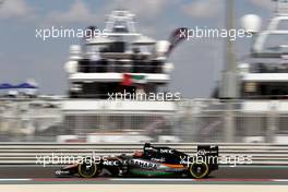 Nico Hulkenberg (GER), Sahara Force India  27.11.2015. Formula 1 World Championship, Rd 19, Abu Dhabi Grand Prix, Yas Marina Circuit, Abu Dhabi, Practice Day.