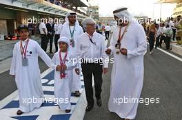Bernie Ecclestone (GBR). 29.11.2015. Formula 1 World Championship, Rd 19, Abu Dhabi Grand Prix, Yas Marina Circuit, Abu Dhabi, Race Day.