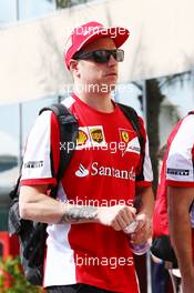 Kimi Raikkonen (FIN) Ferrari. 28.11.2015. Formula 1 World Championship, Rd 19, Abu Dhabi Grand Prix, Yas Marina Circuit, Abu Dhabi, Qualifying Day.