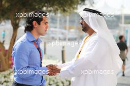 Arif Rahimov, Baku Grand Prix Chief Executive (Left). 28.11.2015. Formula 1 World Championship, Rd 19, Abu Dhabi Grand Prix, Yas Marina Circuit, Abu Dhabi, Qualifying Day.