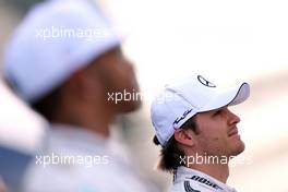 Nico Rosberg (GER), Mercedes AMG F1 Team and Lewis Hamilton (GBR), Mercedes AMG F1 Team  29.11.2015. Formula 1 World Championship, Rd 19, Abu Dhabi Grand Prix, Yas Marina Circuit, Abu Dhabi, Race Day.
