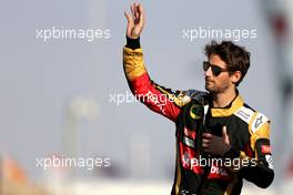 Romain Grosjean (FRA), Lotus F1 Team  29.11.2015. Formula 1 World Championship, Rd 19, Abu Dhabi Grand Prix, Yas Marina Circuit, Abu Dhabi, Race Day.