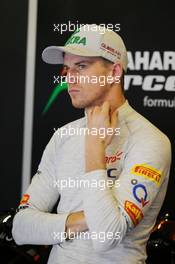 Nico Hulkenberg (GER) Sahara Force India F1. 29.11.2015. Formula 1 World Championship, Rd 19, Abu Dhabi Grand Prix, Yas Marina Circuit, Abu Dhabi, Race Day.