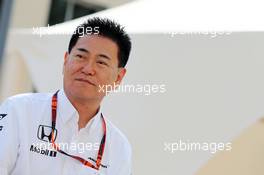 Yasuhisa Arai (JPN) Honda Motorsport Chief Officer. 26.11.2015. Formula 1 World Championship, Rd 19, Abu Dhabi Grand Prix, Yas Marina Circuit, Abu Dhabi, Preparation Day.