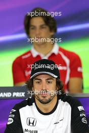 Fernando Alonso (ESP), McLaren Honda  26.11.2015. Formula 1 World Championship, Rd 19, Abu Dhabi Grand Prix, Yas Marina Circuit, Abu Dhabi, Preparation Day.