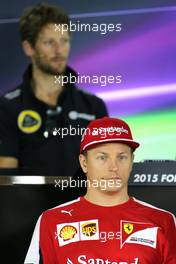 Kimi Raikkonen (FIN), Scuderia Ferrari  26.11.2015. Formula 1 World Championship, Rd 19, Abu Dhabi Grand Prix, Yas Marina Circuit, Abu Dhabi, Preparation Day.