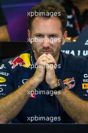 Christian Horner (GBR) Red Bull Racing Team Principal in the FIA Press Conference. 23.10.2015. Formula 1 World Championship, Rd 16, United States Grand Prix, Austin, Texas, USA, Practice Day.