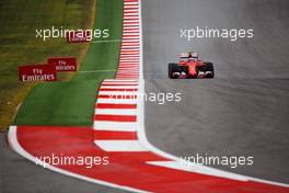 Kimi Raikkonen (FIN) Ferrari SF15-T. 23.10.2015. Formula 1 World Championship, Rd 16, United States Grand Prix, Austin, Texas, USA, Practice Day.