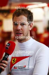 Sebastian Vettel (GER) Ferrari. 23.10.2015. Formula 1 World Championship, Rd 16, United States Grand Prix, Austin, Texas, USA, Practice Day.