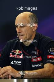 Franz Tost (AUT) Scuderia Toro Rosso Team Principal in the FIA Press Conference. 23.10.2015. Formula 1 World Championship, Rd 16, United States Grand Prix, Austin, Texas, USA, Practice Day.