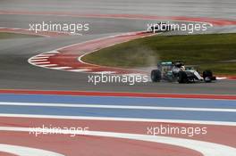 Lewis Hamilton (GBR) Mercedes AMG F1 W06. 23.10.2015. Formula 1 World Championship, Rd 16, United States Grand Prix, Austin, Texas, USA, Practice Day.