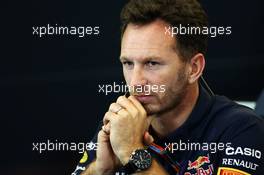 Christian Horner (GBR) Red Bull Racing Team Principal in the FIA Press Conference. 23.10.2015. Formula 1 World Championship, Rd 16, United States Grand Prix, Austin, Texas, USA, Practice Day.