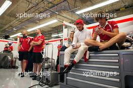 (L to R): Will Stevens (GBR) Manor Marussia F1 Team with Roberto Merhi (ESP) Manor Marussia F1 Team. 23.10.2015. Formula 1 World Championship, Rd 16, United States Grand Prix, Austin, Texas, USA, Practice Day.