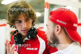(L to R): Roberto Merhi (ESP) Manor Marussia F1 Team with Will Stevens (GBR) Manor Marussia F1 Team. 23.10.2015. Formula 1 World Championship, Rd 16, United States Grand Prix, Austin, Texas, USA, Practice Day.