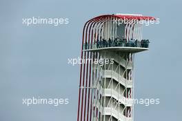 The viewing tower. 23.10.2015. Formula 1 World Championship, Rd 16, United States Grand Prix, Austin, Texas, USA, Practice Day.