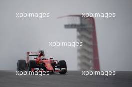 Sebastian Vettel (GER) Ferrari SF15-T. 23.10.2015. Formula 1 World Championship, Rd 16, United States Grand Prix, Austin, Texas, USA, Practice Day.
