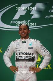 1st place and world champion Lewis Hamilton (GBR) Mercedes AMG F1. 25.10.2015. Formula 1 World Championship, Rd 16, United States Grand Prix, Austin, Texas, USA, Race Day.