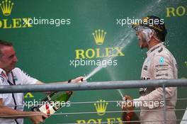 1st place and world champion Lewis Hamilton (GBR) Mercedes AMG F1. 25.10.2015. Formula 1 World Championship, Rd 16, United States Grand Prix, Austin, Texas, USA, Race Day.